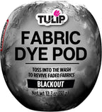 Tulip Fabric Dye Pod Blackout (Black), Permanent Dye for Clothes and Fabric