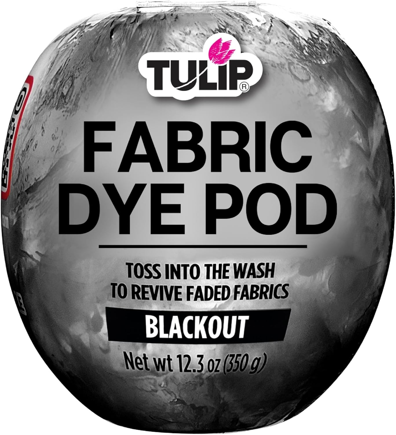 Tulip Fabric Dye Pod Blackout (Black), Permanent Dye for Clothes and Fabric