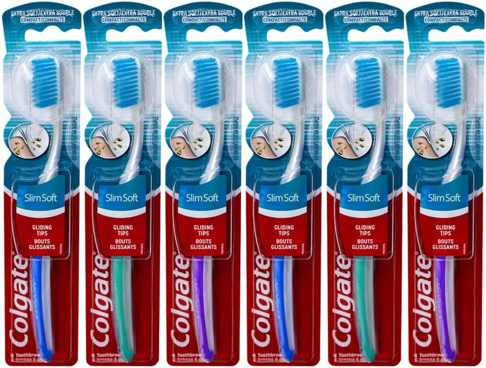 Colgate Slimsoft Toothbrush, Pack of 6