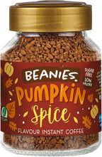 Beanies Flavour Instant Coffee -Pumpkin Spice Instant Flavored Coffee - Bold & Adventurous Full-On Flavor - An Indulgent Sugar Free Taste Explosion - Low Calorie - Vegan & Gluten Free - Wheat & Dairy Free, 50g jar