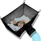 Ferret Ball Pit Hammock,Ferret Hammock Playpen Toy Box Cube for Cage Compatible with Tunnel System(Ball Not Included)