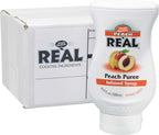 Peach Reàl, Peach Puree Infused Syrup, 16.9 FL OZ Squeezable Bottle (Pack of 1)