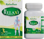 Rajasthan Herbals Dr. Relaxi (40 Capsules Each) | 100% Safe & Pure Natural Ingredients (Pack of 2)- by GSKT (Buy 4 Order GET 1 Order Free Total 10 Pack)