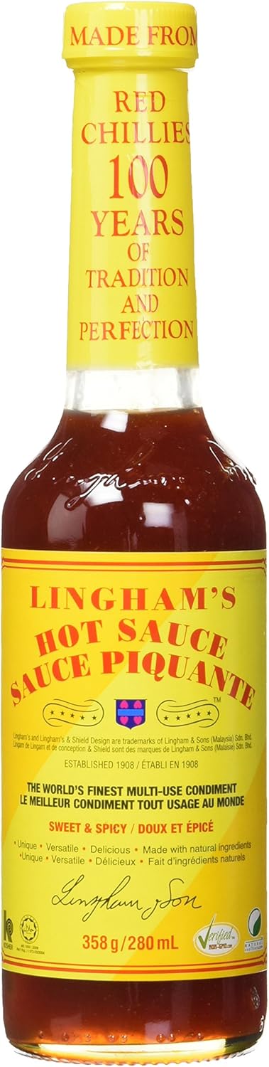 Lingham's HOT SAUCE ORIGINAL, 12.6 Ounce