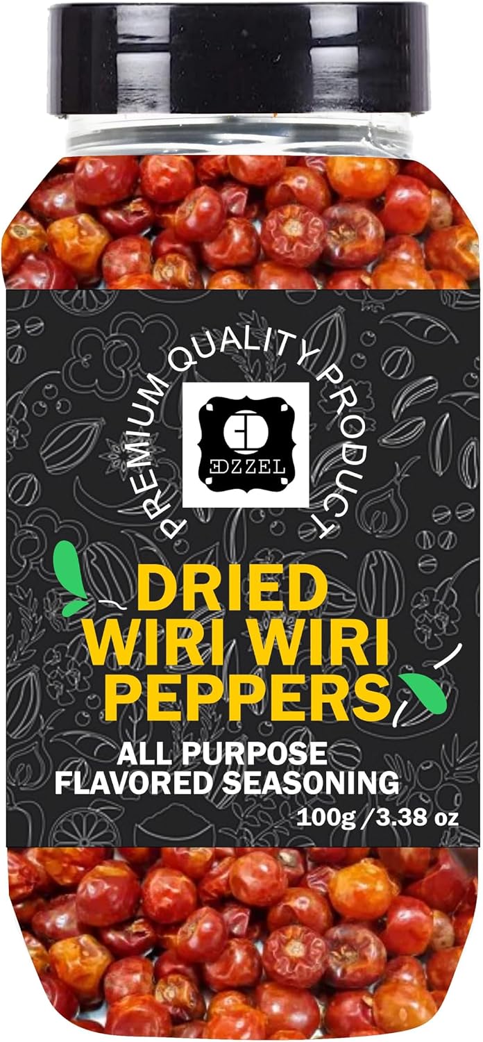 EDZZEL Natural Dried Wiri Wiri Peppers 100 GRAM Box (Set Of 1)