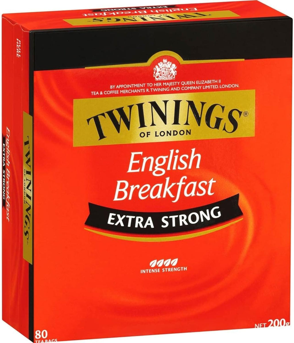 Twinings Extra Strong English Breakfast Tea Bags 80s
