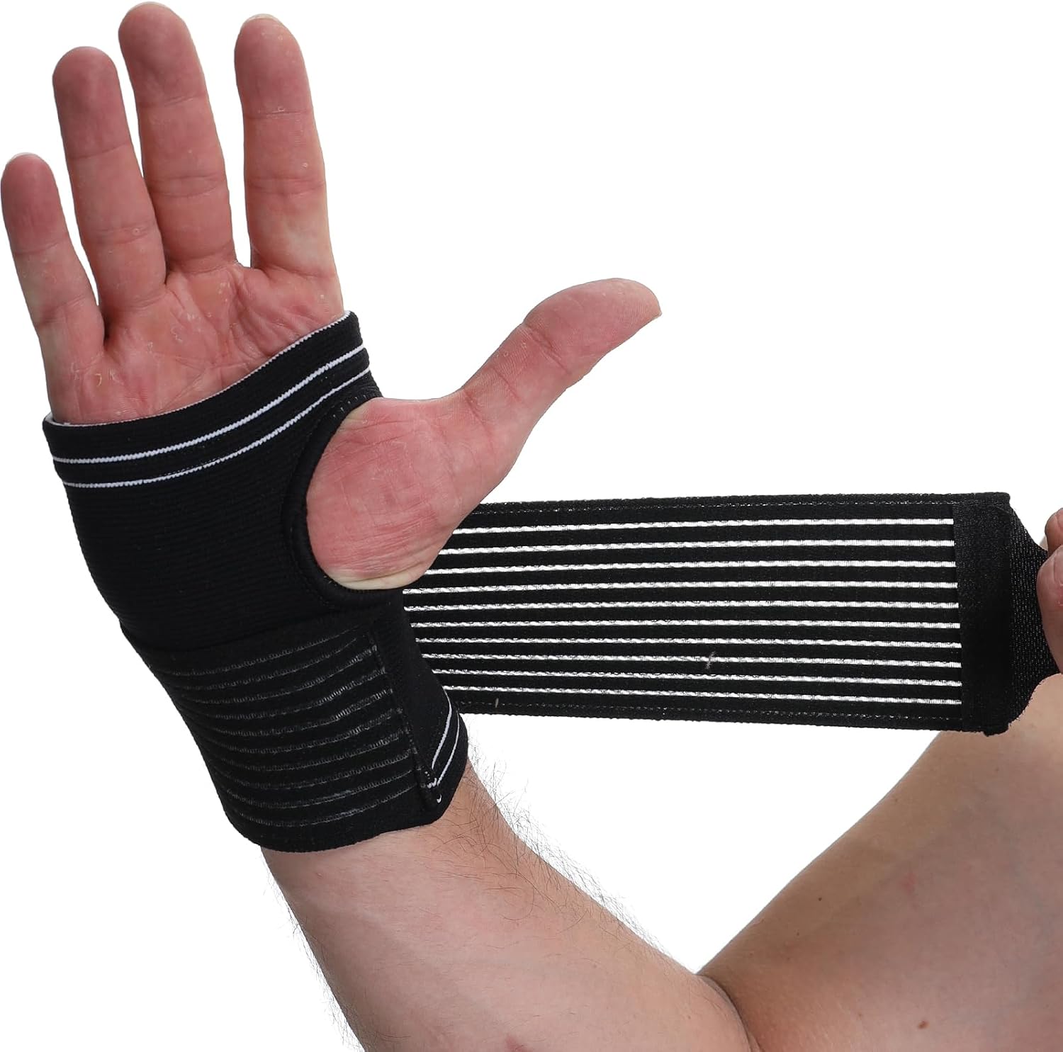 NeoTech Care Hand Palm Wrist Support (Black, Size L, 1 Unit)