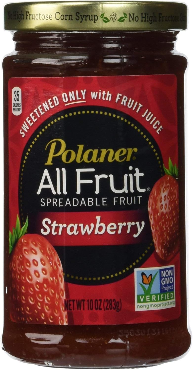 Polaner 100% All Natural Strawberry Fruit Spread 10 oz (Pack of 12)