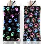 2Pcs Sunglass Eyeglass Glasses Case Soft PU Leather with Cleaning Cloth Cute Glasses Pouch Bag for Men Women Girs