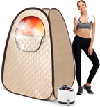 Upgraded Portable Steam Sauna, Portable Sauna Box for Home, Home Sauna Tent Full Body, 1200W 3L Steam Generator, 99 Minute Timer, Folding Chair, Remote Control Included (Purple)
