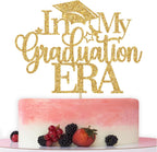 In My Graduation Era Cake Topper, Congrats Grad Class of 2026 Cake Topper, You Did It, We are So Proud of You, Funny Graduation Party Decorations, Gold Glitter
