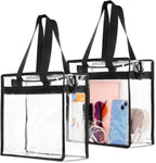Hoiny Clear Bag for Stadium Events Approved, 12x6x12 Large Transparent Tote, Clear Bag for Gym Concert Sports
