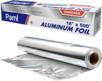 PAMI Aluminum Foil Roll, Extra Long Standard Aluminum Foil for Food Storage, Cooking, Baking & Grilling, Durable Food Grade Foil for Home & Commercial Use (18'' x 500 Ft)