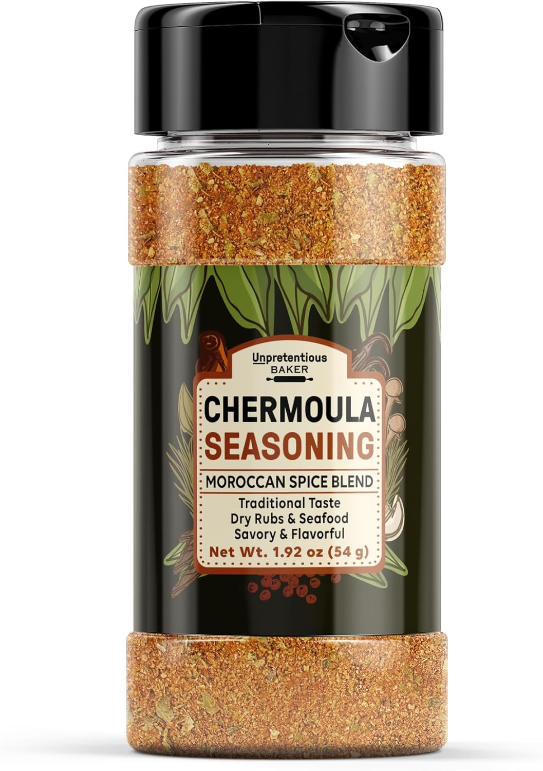 Unpretentious Chermoula Seasoning, 5 Tbsp, North African Cuisine, Flavorful & Versatile, Dry Rubs & Seafood