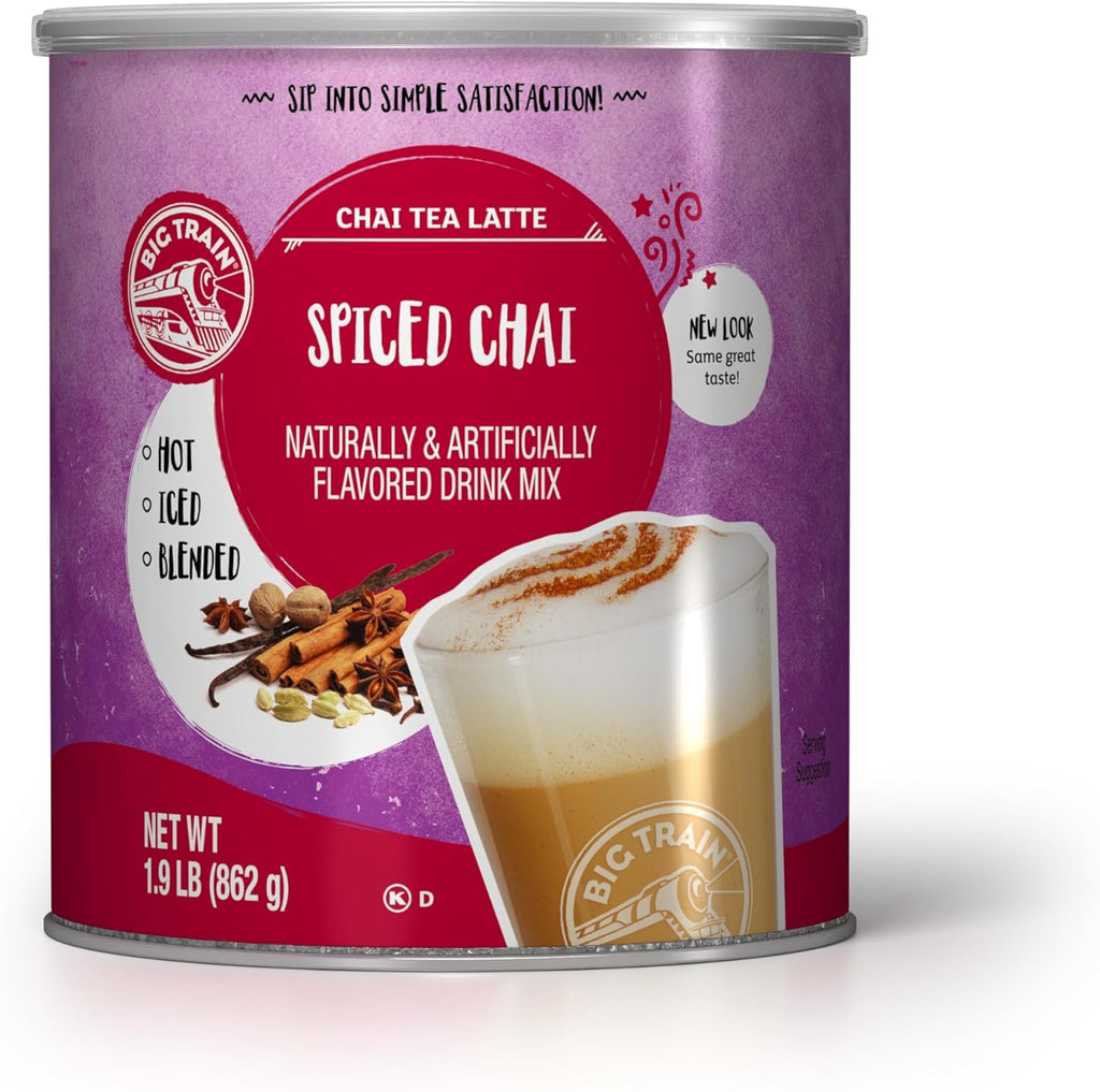 Big Train Spiced Chai Tea Latte Beverage Mix, 1.9 Pound (Pack of 1)