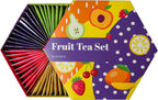 ACORUS Fruit Luxury Tea Set - Assorted Fruit and Herbal Teas Box, Tea Gift Set for Women and Tea Lovers, Large Variety Pack, 6 Flavor Sampler, 60 Bags