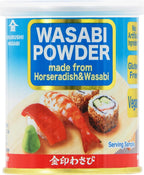 Kinjirushi Japanese Wasabi Powder made from Horseradish Powder and Wasabi- 1.76 oz (50g)/Wasabia Japonica/Gluten Free/Vegan/Spicy/Shelf Stable - Great for Sushi, Sashimi, Mayonnaise, Sauces, Homemade Dressings and Ranch Dressing.