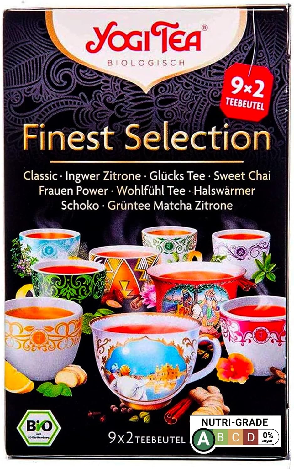 Yogi Tea Organic Finest Selection Tea (Item Contains 18 Tea Bags 34.6g