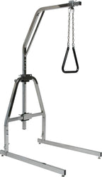 Lumex 2940B Versa-Helper Trapeze Bar for Bed Mobility, Chrome, Medical Assist Handle With Floor Stand