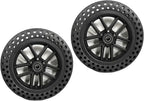 1 Pair of 10inch Power Wheelchair Front Wheels, 10×1.50 Solid Tires, Wheelchair Wheels, Bearing: 12mm, Wheelchair Walker Replacement Parts