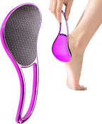 Glass Foot File, Crystal Glass Callus Remover Foot Scrubber and Heel Scraper for Men, Women, Dead Skin Removal Pedicure Tool, Rose Red