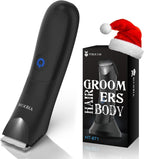 Manscape Trimmer for Men - No Nicks Electric Razor-Shaver for Balls/Pubic/Groin/Legs/Chest Hair Removal w/Light & Ceramic Blade, IPX7 Waterproof Full Body Hair Groomer USB-C Charging, Gifts for men