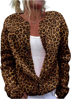 YABTF Womens Animal Textured Cardigan Sweaters Trendy Crewneck Button Up Sweater Floral Print Fall Fashion Open Front Sweater