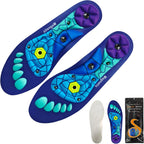Acupressure Insoles for Men and Women- Orthopedic Acupoint Massage Insoles, Non-Slip Shock Absorption, Breathable Design for Foot Pain Relief & All-Day Comfort (Blue, S(Men 4-7/Women 5-8))