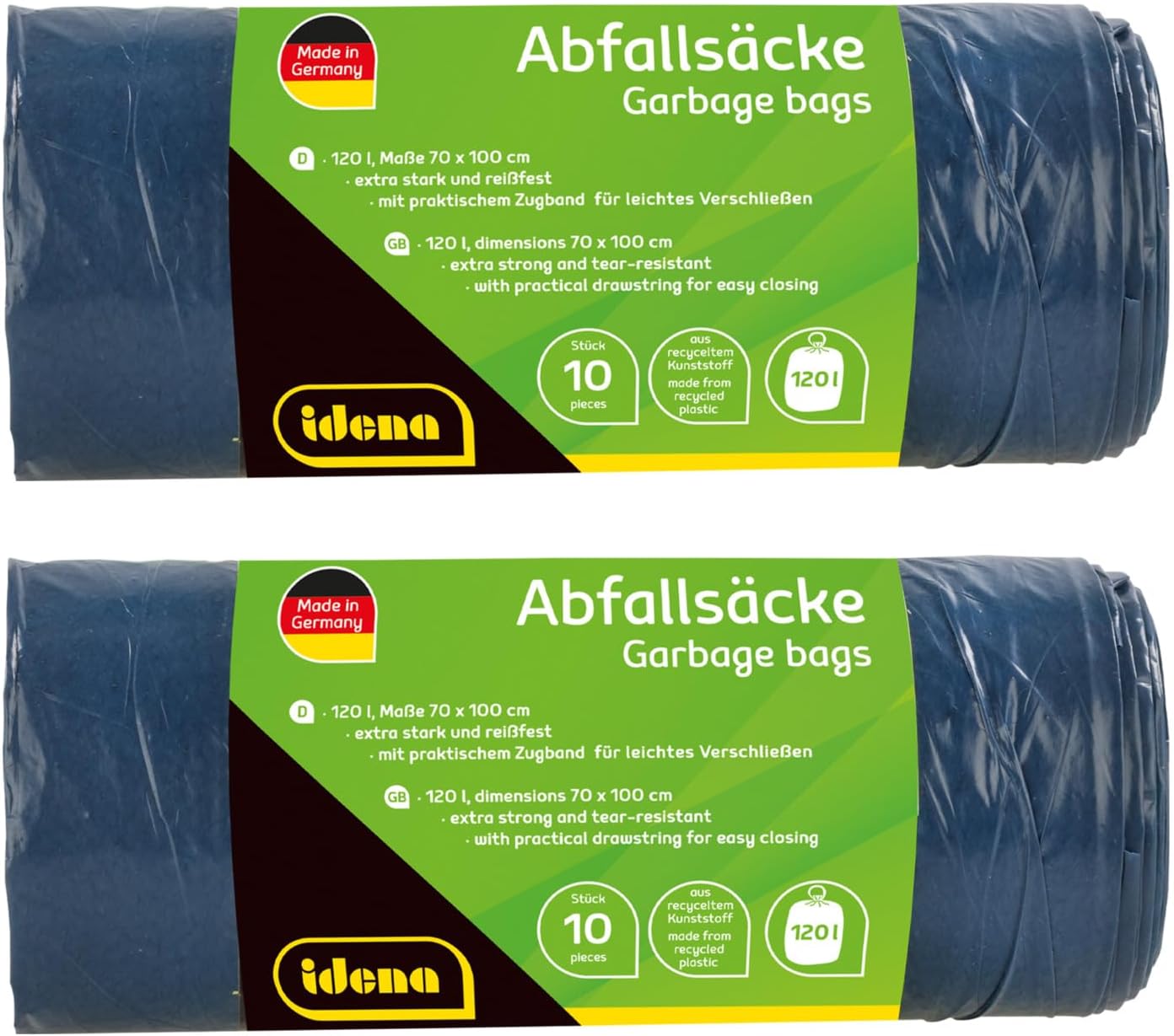 Idena 50056-2 Waste Bag Set, Plastic, Blue