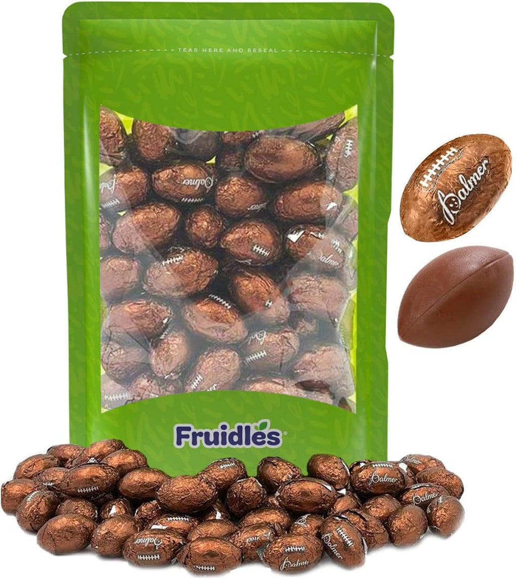 Fruidles Football Treats Sports Foiled Football, Soccer Ball, Baseballs Kosher Certified (1 Pound) Delicious Football Treats Are Perfect for Sports Parties and All Other Occasions