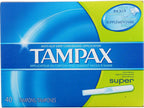 Tampax Cardboard Applicator Tampons, Super Absorbency 40 ea (Pack of 4)