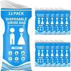 12/24 Pcs Disposable Urine Bags, 900ML Pee Bags for Travel for Women and Men, Emergency Vomit Bag Car Emesis Throw up Barf Bag Portable Toilet Urinals for Camping Road Trip Traffic Pregnant Patient