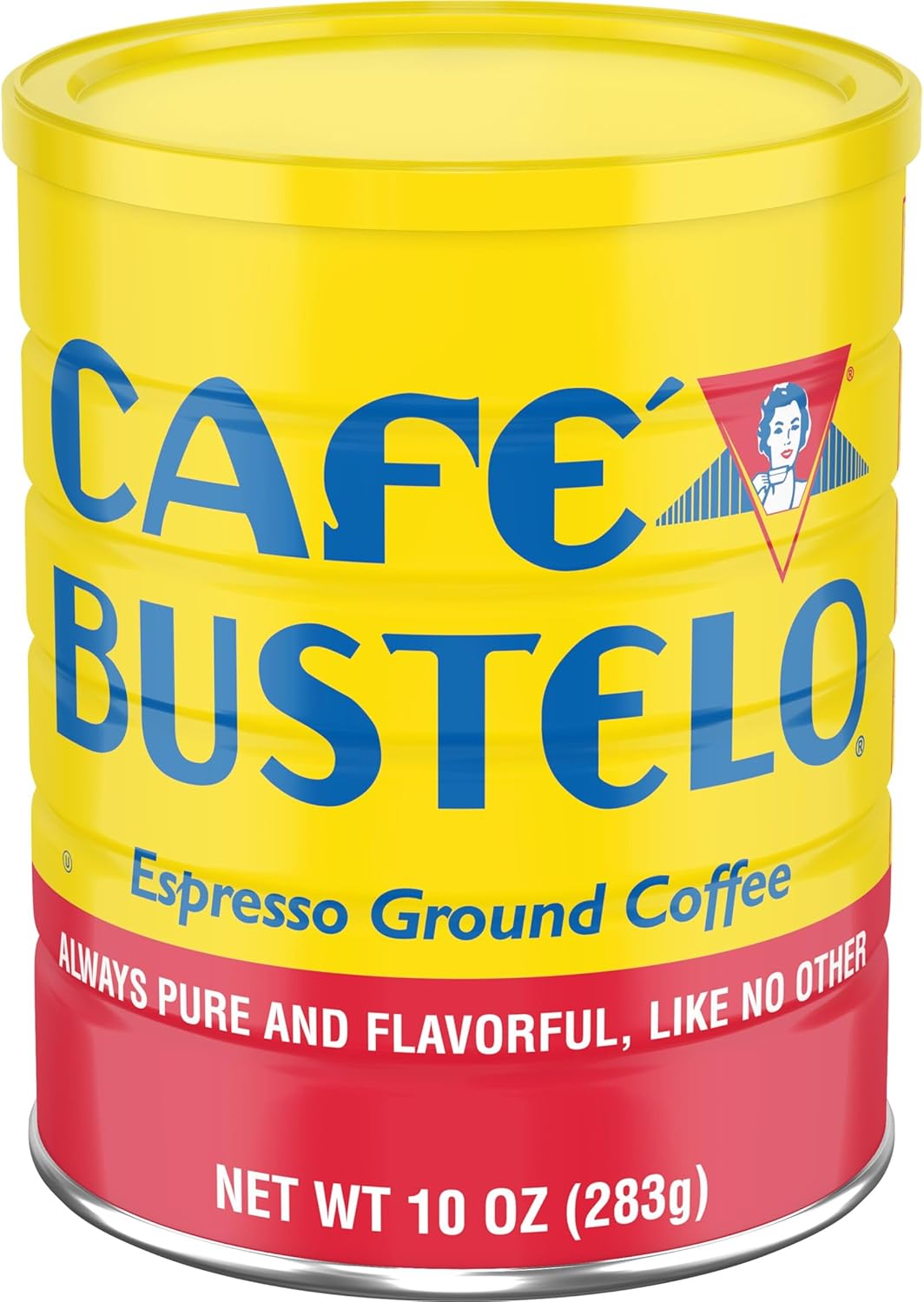 Café Bustelo, Espresso Style Dark Roast Ground Coffee, 10 oz. Can