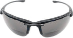 The Oakland Bifocal Sun Reader Sport and Wrap Around Reading Sunglasses, Unisex Rimless Safety Readers