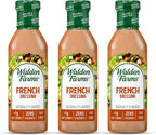 Walden Farms French Dressing 12 oz Bottle (3 Pack) - Fresh and Delicious, 1g Net Carbs Condiment, Kosher Certified - Great on Salads, Chicken, Sandwiches, Vegetables and More