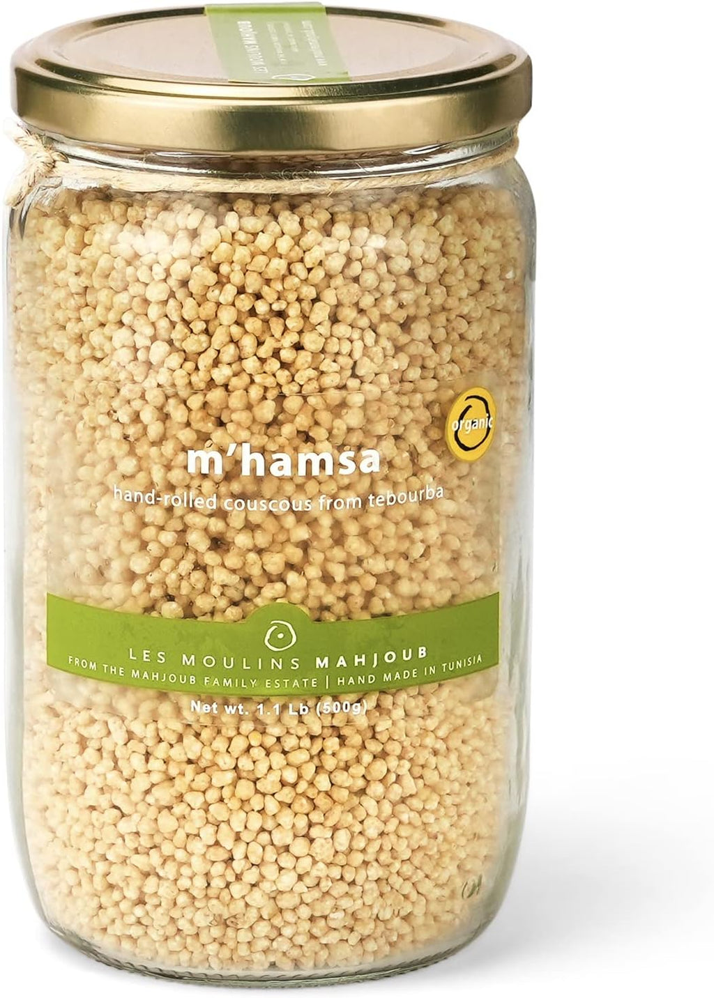 Les Moulins Mahjoub Organic Couscous M'hamsa | Hand Rolled in Tunisia