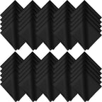 Frienda 50 Pcs Microfiber Cleaning Cloth for Glasses 6x7 Inch Lens Eyeglasses Cleaning Cloth Sunglasses Electronics Glasses Optical Cleaner Wipes Bulk for Camera Lens Eyeglass Screen(Black)