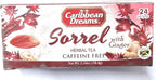 Caribbean Dreams Sorrel & Ginger Tea, 24 Tea Bags, All Natural, Caffeine Free, Herbal Tea, White, (CD S&G)