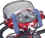 Mobility Scooter Control Panel Cover 12"(W) Protective Tiller Panel Waterproof Rain Cover Mobility Scooter Accessories Universal Navy Blue