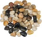 Virekm River Rocks, Decorative Ornamental Pebbles,Garden Landscaping Stones,Gravel Filler for Home Decoration Flower Bed Fish Tank Plants Vases Succulents
