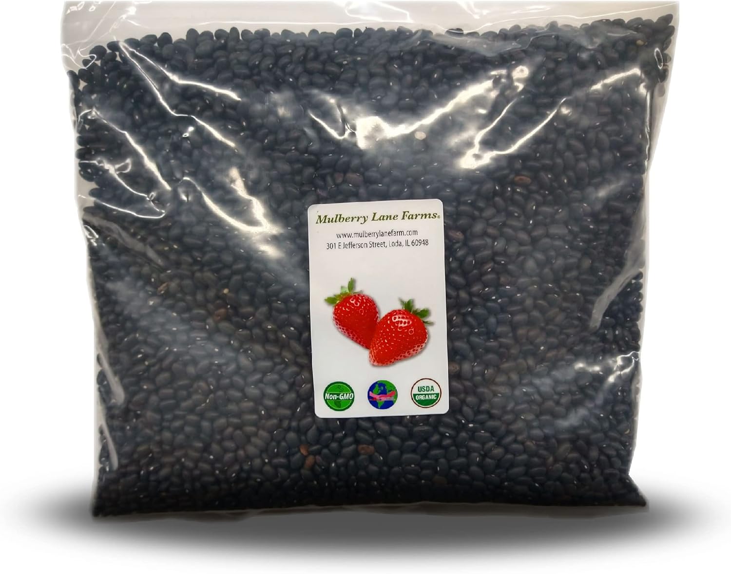 Black Turtle Beans 5 Pounds USDA Certified Organic, Non-GMO Bulk, Product of USA, Mulberry Lane Farms