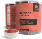Nutrient Survival Tomato Powder, Powdered Vitamin Tomato (30 Servings) Emergency Food Supply & Camping Supplies for Soups, Sauces, Meatloaf, 40 Nutrients, Shelf Stable up to 25 Years, One Can