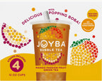 Joyba Bubble Tea Mango Passion Fruit Green Tea, 4 Pack, 12 fl. oz. Cups