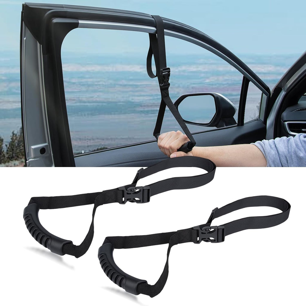 Car Door Handle for Elderly Car Assist Support Handle Multifunction Car Door Latch Bar for Seniors and Handicapped(Black)