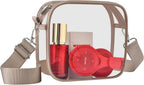 Clear Bag for Stadium Events, Transparent Messenger Bag Stadium Approved Crossbody Bag for Women & Men