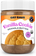 Oat Haus Organic Vanilla Cookie Granola Butter | Peanut-free, Almond (Tree-Nut) Free, & School-Safe (Top 8 Allergen Free) | Sunflower Seed & Cookie Butter Alternative | 12 oz (1 Jar)