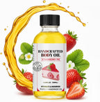 Strawberry Pie Body Oil 4.06 Fl Oz – Hydrating & Nourishing Natural Body Oil with Jojoba, Coconut & Almond Oils, Lightweight Moisturizer for Dry Skin & Massage