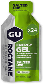 GU Energy, Roctane Ultra Endurance Energy Gel, Salted Lime - 24 Count