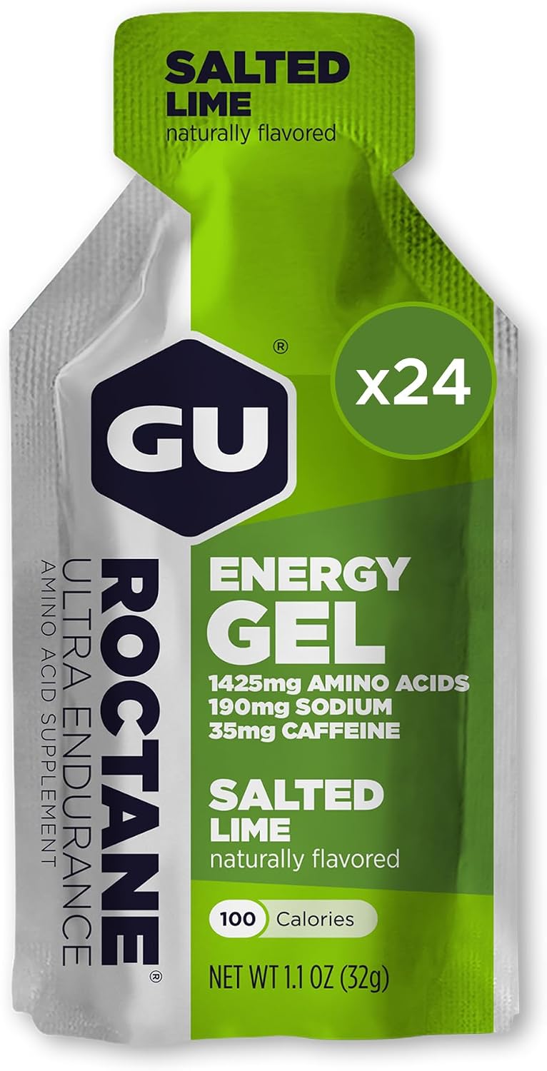GU Energy, Roctane Ultra Endurance Energy Gel, Salted Lime - 24 Count