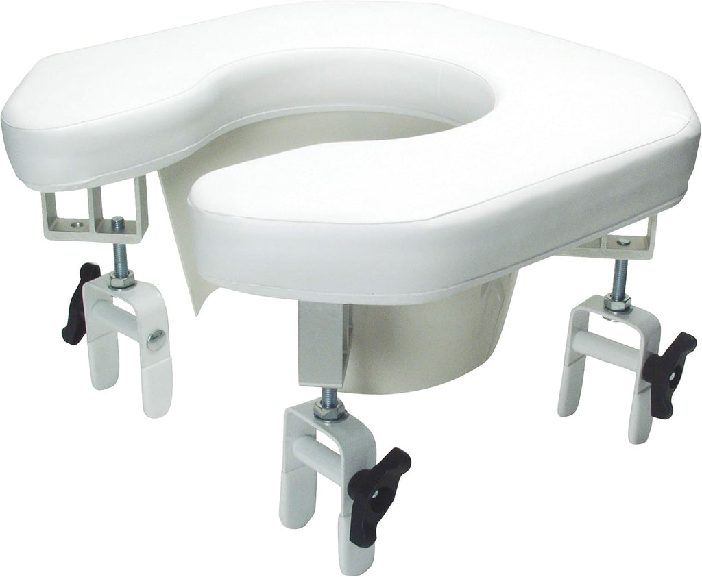 Graham-Field 6497A Lumex Raised Toilet Seat Riser, Padded & Cushioned, Fully-Adjustable Height & Angle